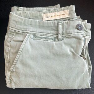 Pilcro sea foam slacks